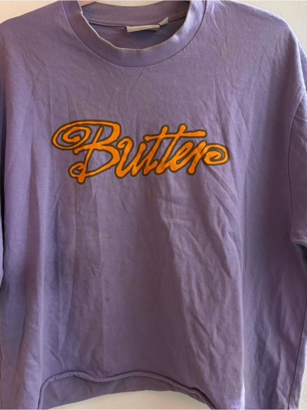 Butter Goods purple crop top